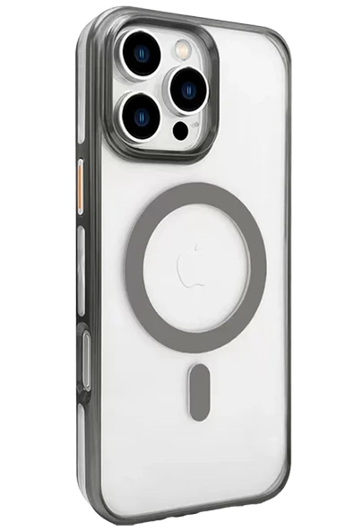 iPhone 16 Pro Gleam PC Sert Magsafe Kılıf - Titan Gri ürün görseli 1