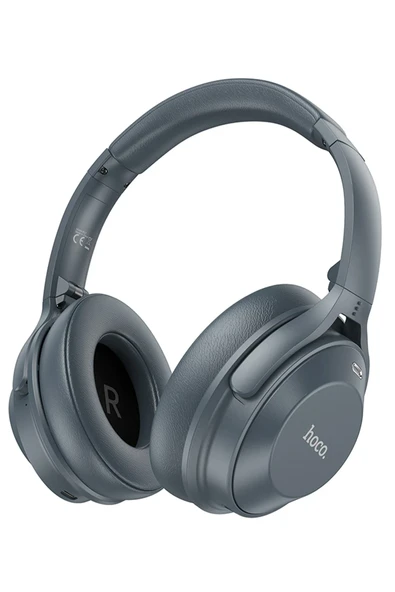 Hoco. W37 Aux Destekli Gürültü Engelleyicili Bluetooth Kablosuz Kulaklık - Mavi - Resim 4
