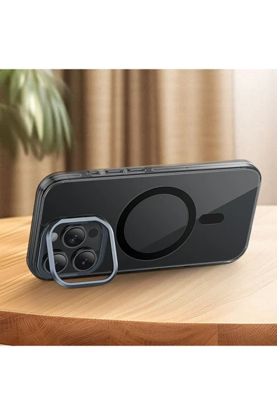 Hoco. iPhone 16 Pro Max Invisible Magsafe Kapak - Siyah - Resim 3