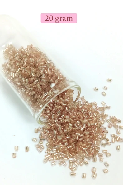 LitaeTrend Kesme Cam Boncuk 2mm - 20 Gram - Açık Kahverengi -BNC331 ürün görseli 1
