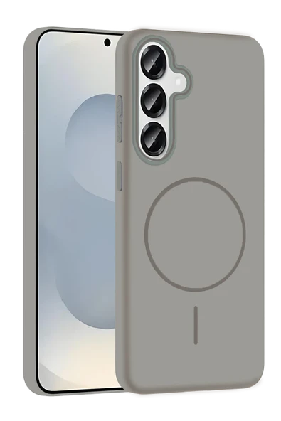 Samsung Galaxy S25 Broş Magsafe Kapak - Titan Gri ürün görseli 1