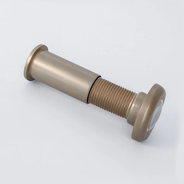 Kapı Dürbünü Kısa Saten 35-60 mm 14 mm Delik Çapı Güvenlik Gözetleme Aparatı Metal Gövde - Resim 7