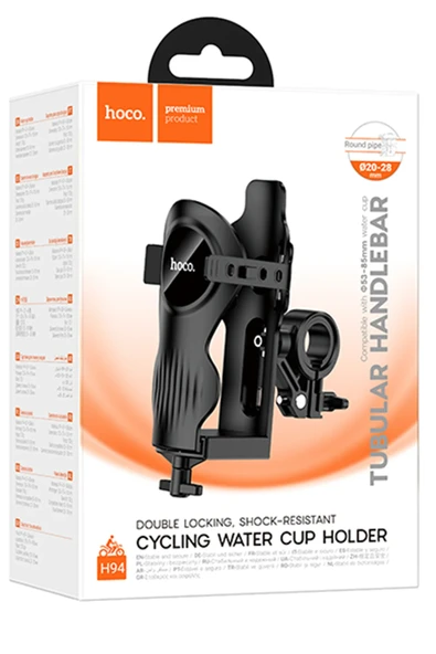 Hoco. H94 Feliz Motosiklet İçin Ayarlanabilir Şişe Tutucu - Siyah - Resim 8