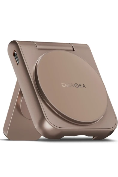 MagDuo 2in1 Katlanabilir 15W Telefon ve 2.5W Saat Masaüstü Hızlı Şarj Standı - Gold ürün görseli 1