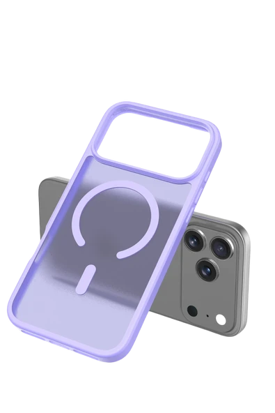 Apple iPhone 17 Pro Jota Magsafe Kapak - Lila - Resim 3