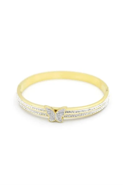 LitaeTrend Kelebek Bilezik - Altın - Resim 2