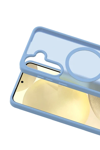 Samsung Galaxy A56 Jota Magsafe Kapak - Açık Mavi - Resim 2