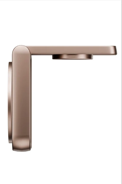 MagDuo 2in1 Katlanabilir 15W Telefon ve 2.5W Saat Masaüstü Hızlı Şarj Standı - Gold - Resim 4