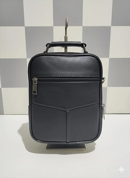 Monalisa Home Kasalı Bölmeli Deri Erkek Çantası - Resim 7