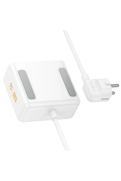 Hoco. AC28 Descanso 6in1 2M 2500W Priz Dönüştürücü - Beyaz - Resim 4