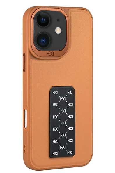 iPhone 11 HBC-265 Madrid Magsafe Standlı Kapak - Kahverengi ürün görseli 1