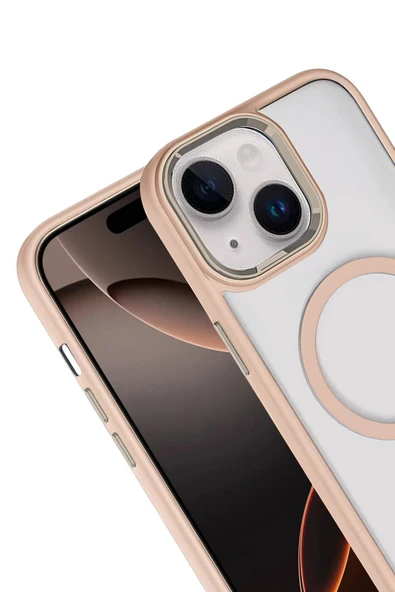 Apple iPhone 14 Terea Magsafe Kapak - Gold - Resim 2