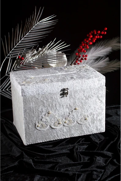 Takı / Zarf Sandığı Kilitli  - Çeyiz Nişan Söz Düğün Sandık Çeyiz ürün görseli 1