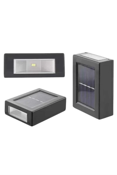 CEYLAN ADAM Solar Lamba Dekoratif Aplik Su Geçirmez Led Işıklı Duvar Lambası - Resim 3