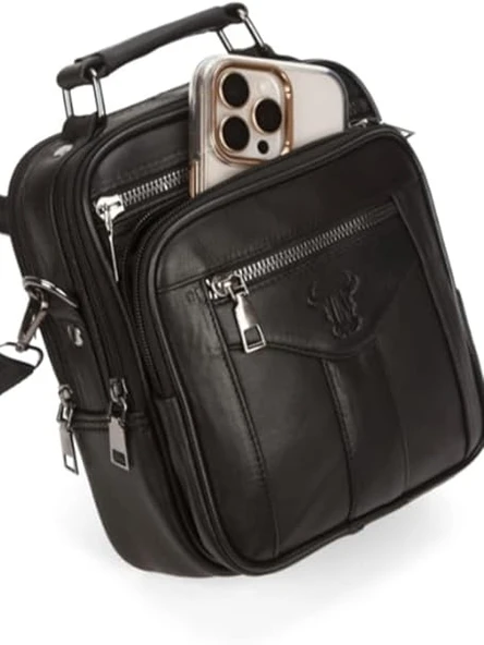 Monalisa Home Kasalı Bölmeli Deri Erkek Çantası ürün görseli 1