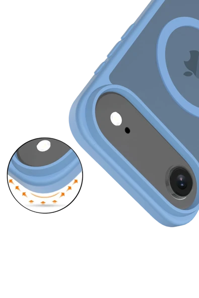 Apple iPhone 17 Air Jota Magsafe Kapak - Açık Mavi - Resim 3