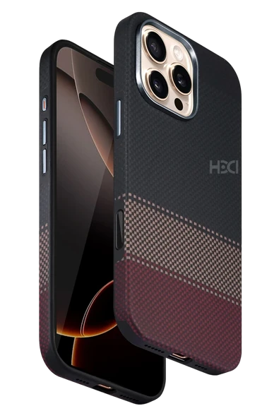 Apple iPhone 16 Pro HBC-377 Kevlar Slim Magsafe Kapak - Siyah ürün görseli 1