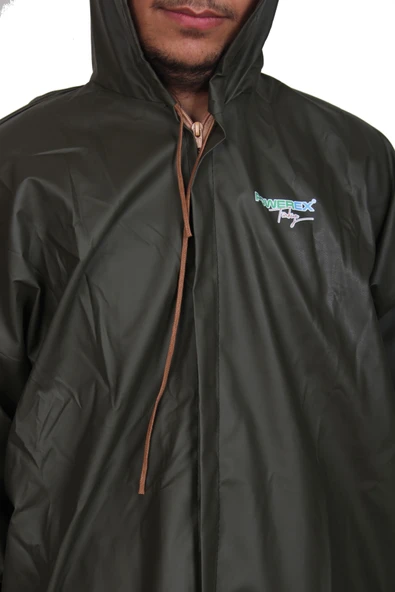 Powerex Pvc Alt Üst Takım Fermuarlı Balıkçı Yağmurluk - Resim 2