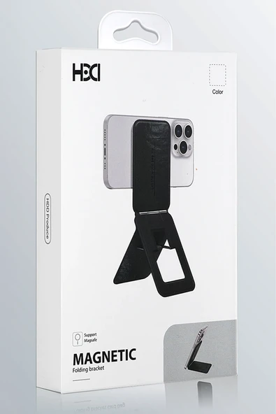 HS-017 Telefon Arkası Magsafe Stant - Titanyum - Resim 7