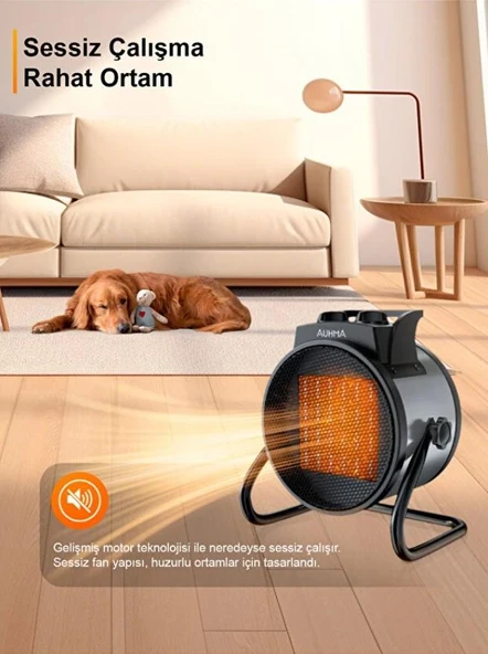 Elektrikli Isıtıcı Fan (3000W Hızlı ve Sessiz Isıtma) - Resim 3