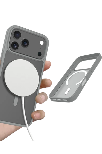 Apple iPhone 17 Pro Max Jota Magsafe Kapak - Titan Gri - Resim 4