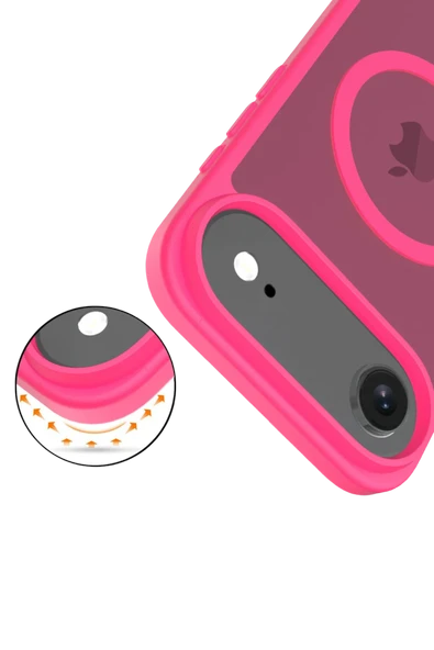 Apple iPhone 17 Air Jota Magsafe Kapak - Rose - Resim 3