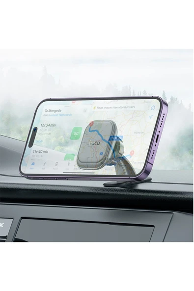 Hoco. H30 Yapışkanlı Manyetik Magsafe Araç Tutucu - Siyah - Resim 7