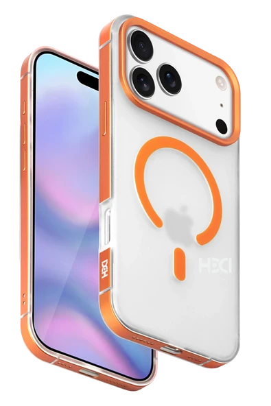Apple iPhone 17 Pro HBC-394 Himalayas Magsafe Kapak - Turuncu ürün görseli 1