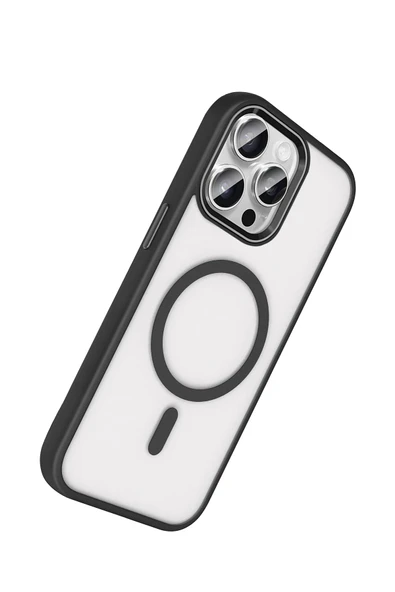 Apple iPhone 15 Pro Max Terea Magsafe Kapak - Siyah - Resim 4