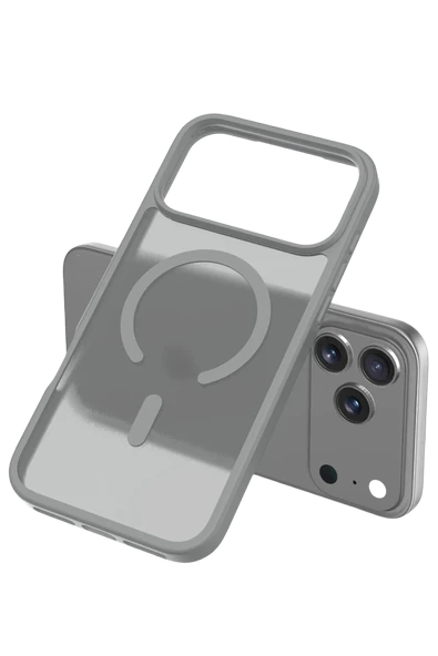 Apple iPhone 17 Pro Max Jota Magsafe Kapak - Titan Gri - Resim 3