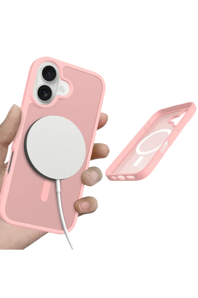 Apple iPhone 17 Jota Magsafe Kapak - Pudra - Resim 4