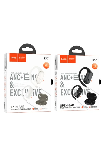 Hoco. EA7 Suerte Aktif Gürültü Önleyici Özellikli Bluetooth 5.4 Destekli Kablosuz TWS Kulaklık - Siyah - Resim 7