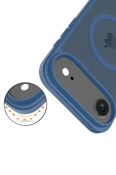 Apple iPhone 17 Air Jota Magsafe Kapak - Lacivert - Resim 3