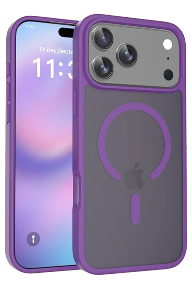 Apple iPhone 17 Pro Jota Magsafe Kapak - Derin Mor ürün görseli 1