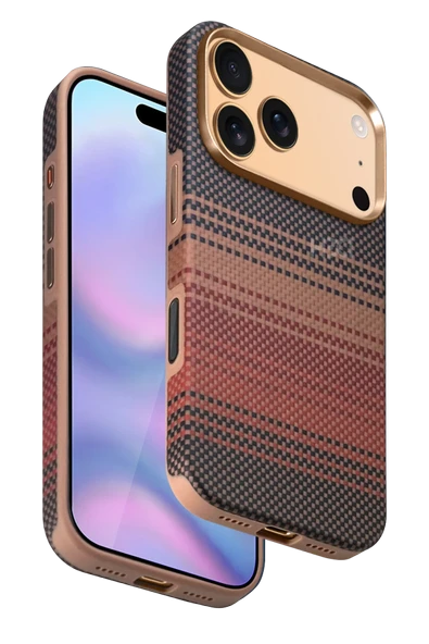 Apple iPhone 17 Pro Max HBC-377 Kevlar Slim Magsafe Kapak - Gün Batımı ürün görseli 1