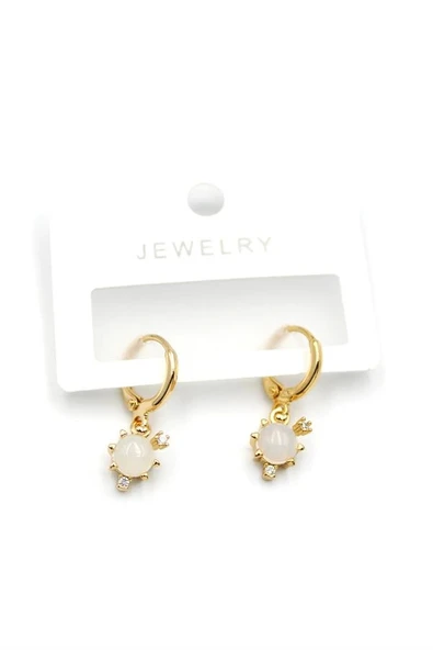 LitaeTrend Damla Küpe - Altın - Resim 2