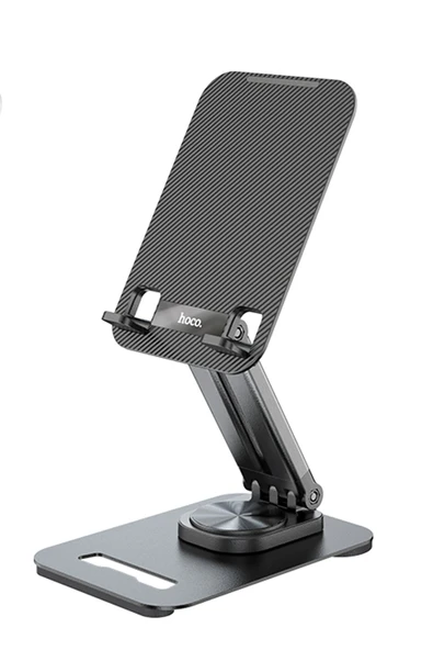 Hoco. PH48 360 Derece Ayarlanabilir Katlanabilir Masaüstü Telefon Tablet Tutucu - Siyah - Resim 7