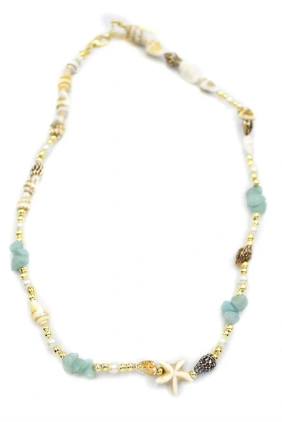 LitaeTrend Deniz Yıldızı Kolye - Su Yeşili - Resim 2