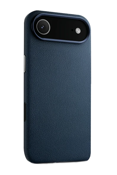 iPhone 17 Air Wonder Deri Magsafe Kapak - Lacivert - Resim 4