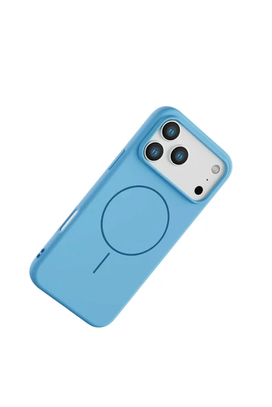 Apple iPhone 17 Pro Jully Magsafe Kapak - Mavi - Resim 3