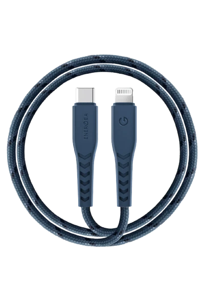 C94 NyloFlex 1.5M 100W Type-C to Lightning PD Hızlı Şarj Kablo - Lacivert ürün görseli 1