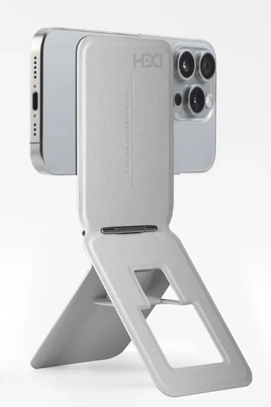 HS-017 Telefon Arkası Magsafe Stant - Pembe - Resim 9