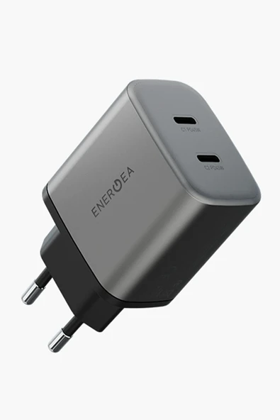 AmpCharger GaN45 2 Adet 45W Type-C Çıkışlı Hızlı Şarj Aleti - Koyu Gri - Resim 6