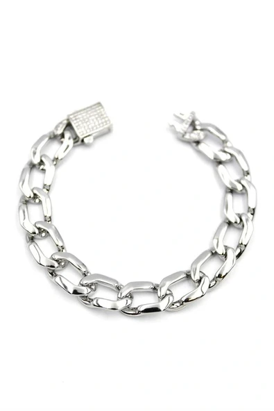 LitaeTrend Zincir Gurmet Bileklik - Gümüş - Resim 2