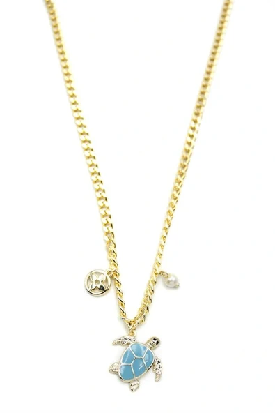 LitaeTrend Kaplumbağa Kolye - Altın ürün görseli 1