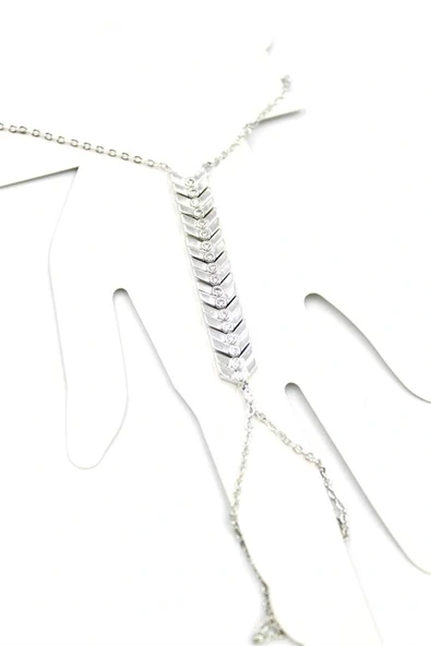 LitaeTrend Taşlı Şahmeran Bileklik - Gümüş ürün görseli 1