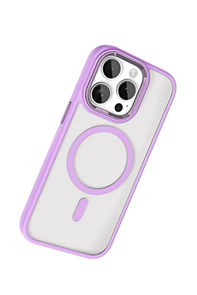 Apple iPhone 15 Pro Max Terea Magsafe Kapak - Lila - Resim 8