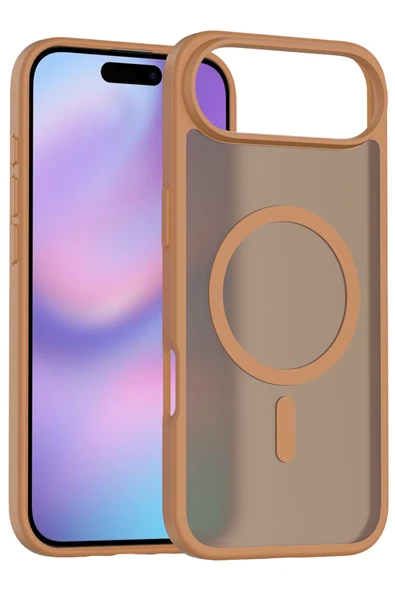 Apple iPhone 17 Air Jota Magsafe Kapak - Çöl Titanyum - Resim 5