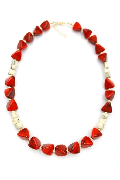 LitaeTrend Akrilik Kolye - Kırmızı ürün görseli 1