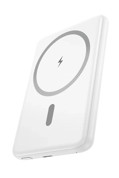Hoco. J140A Tony 5.000 mAh PD 20W Ultra İnce Magsafe Powerbank - Beyaz ürün görseli 1